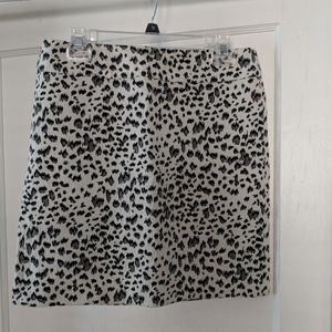 Leopard print LOFT skirt